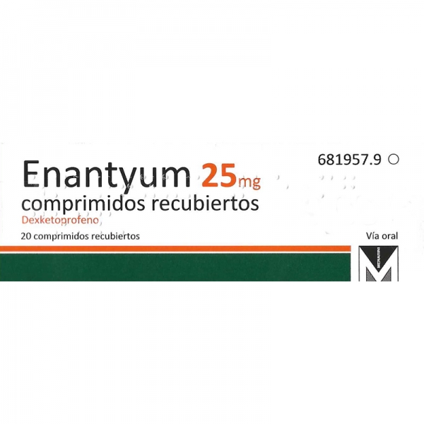 Enantyum 25 mg dexketoprofen tablets